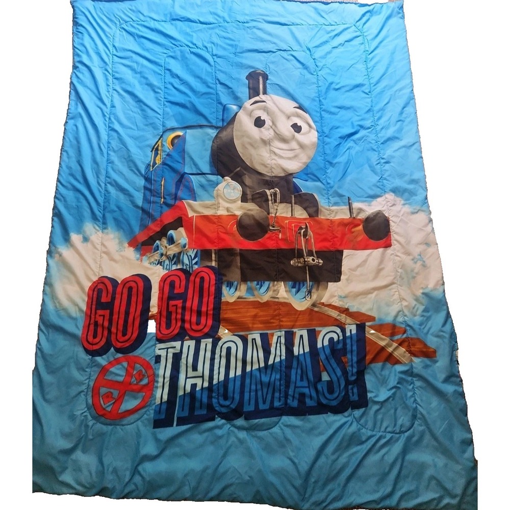 Vintage Thomas the Train Engine Go Go Twin Comforter Bed Blanket  85" x 61"